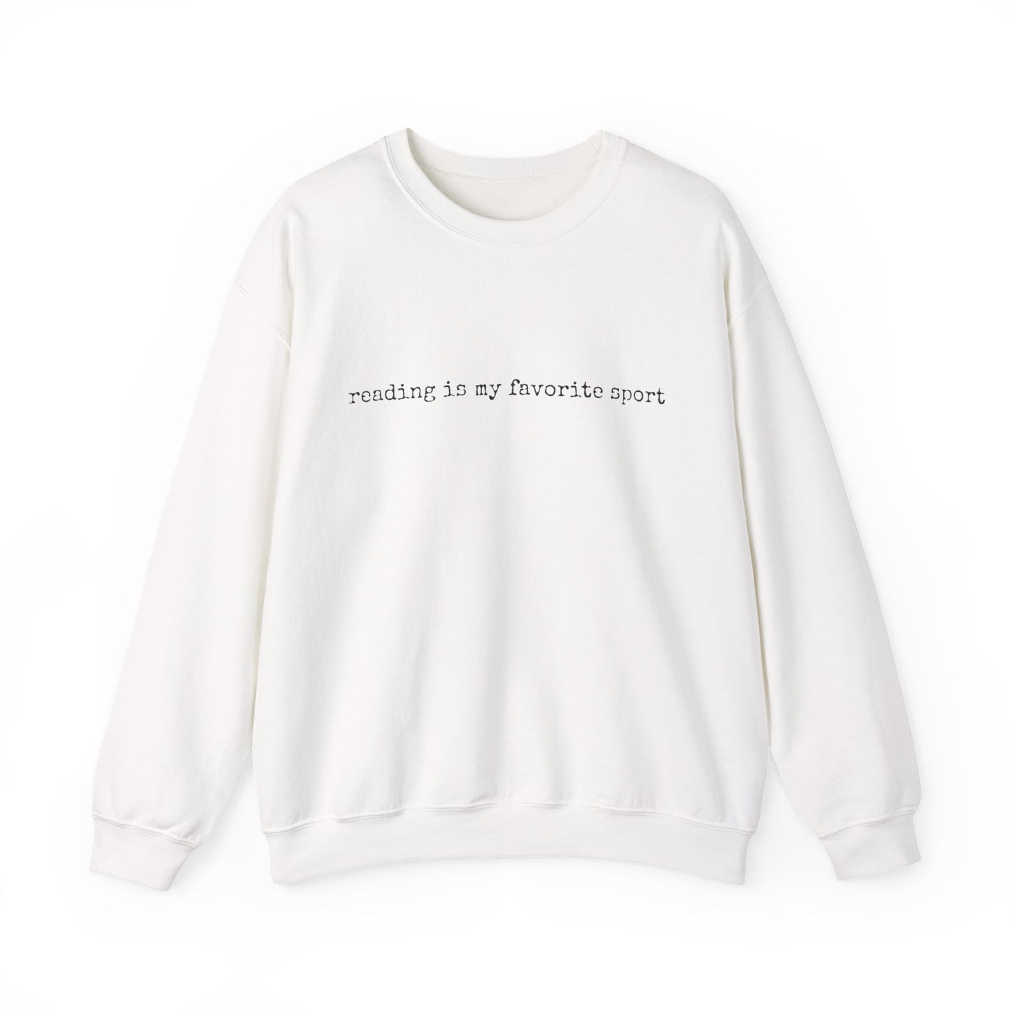"Reading Is My Favorite Sport" Unisex Crewneck Sweatshirt