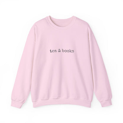"Tea & Books" Unisex Crewneck Sweatshirt