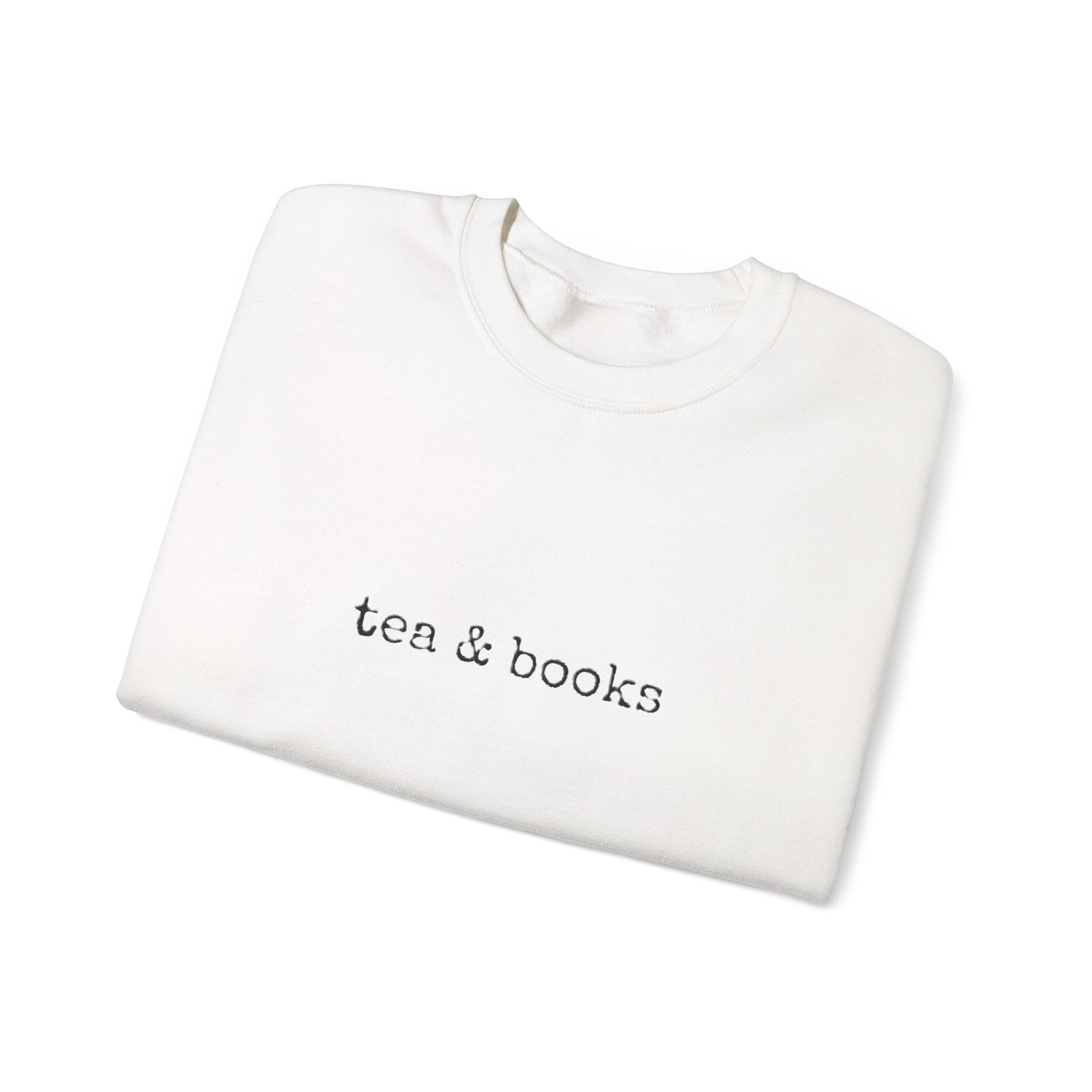 "Tea & Books" Unisex Crewneck Sweatshirt