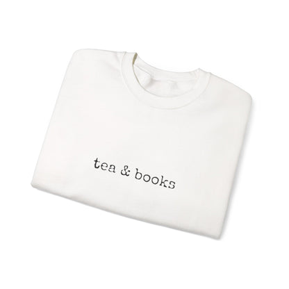 "Tea & Books" Unisex Crewneck Sweatshirt