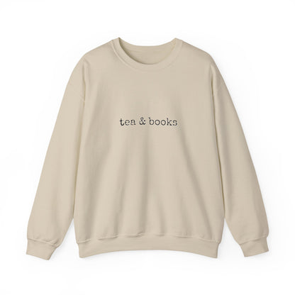 "Tea & Books" Unisex Crewneck Sweatshirt